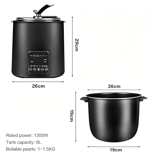 Machine à perles de thé au lait 1300W pour automatiser la cuisson du tapioca