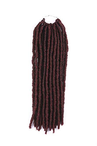 6Pcs/Lot 14inch Gypsy Locs Crochet Twist Soft Synthetic Braiding Hair Extension Faux Locs Havana Mambo Twist Hair Extension 24 Roots (14inch(6PACKS), 99J#)