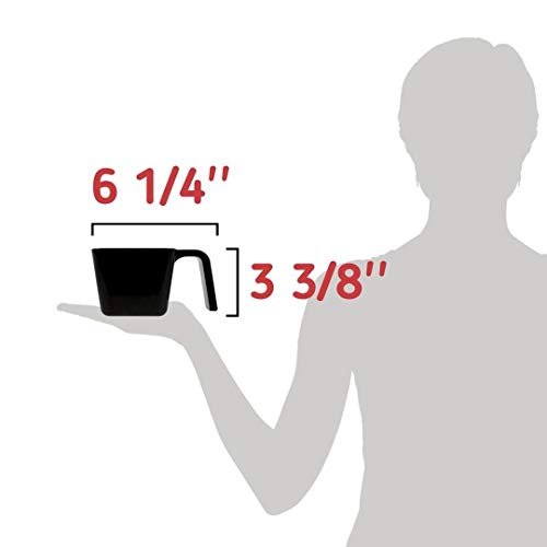 Vaso Medidor de Policarbonato Negro Carlisle 20 Oz miniatura 3