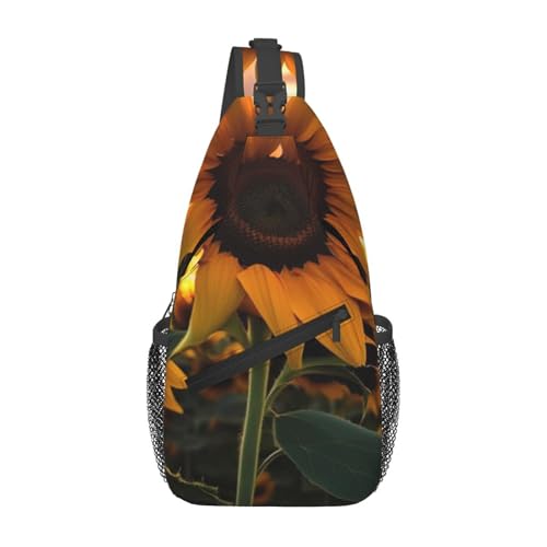 Bolso cruzado de pecho estilo sling bolsa deportiva negra