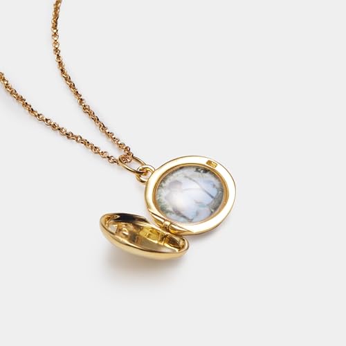 PERIMADE Personalized Photo Locket Bracelet with Picture Inside - Custom Text Message Cubic Zirconia Star Charm Bracelet - 925 Sterling Silver Customized CZ Chain Bracelet Memorial Gift for Women2