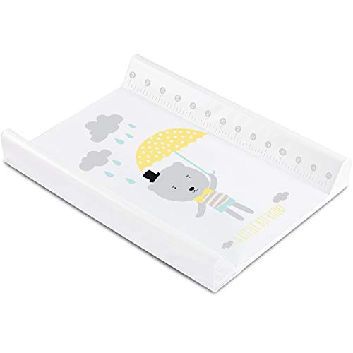 Matelas à langer confortable avec rebords pour bébé Blanc Parapluie Cover