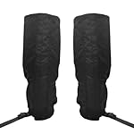 Yuknees 1 Par Polainas de Senderismo,Polainas Impe...: Material: la funda de las polainas de nieve está hecha de poliéster y tela oxford antidesgarro 600D, el material oxford es duradero e impermeable para evitar que el agua, la nieve, la lluvia, el barro, el viento, la arena y los insectos entren en sus...