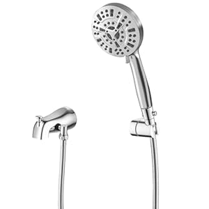 Subeixi Wannenauslauf mit Umsteller, Handbrause, Chrom