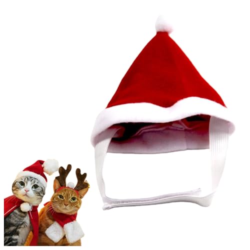 犬 猫 用 ケープ マント 羽織 サンタクロース 仮装 コスチューム, ペットクリスマスセット 帽子 マフラー, カチューシャ かわいい スカーフ服, 首輪 コスチューム お誕生日 パーティー 記念日 コスプレ 写真撮影 1個 ((スタイル2),M)