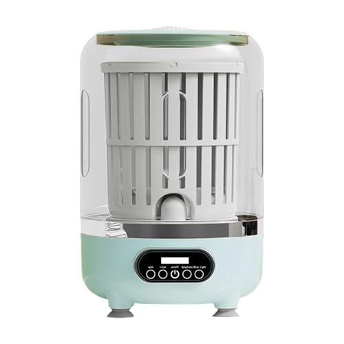 Ratpzou Lave-Linge Pour Sous-Vêtements, 3 Modes Avec Panier Rotatif, Mini Lave-Linge Pour Soutiens-Gorge Sous-Vêtements Vêtements, Pour Appartement Dortoir...