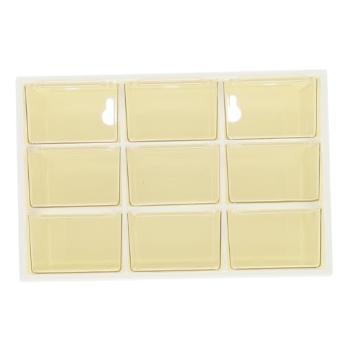UKCOCO Caja Organizadora de Maquillaje con Compartimentos Diseño Tipo Cajón y Material Duradero Almacenamiento Compacto para Joyas Cosméticos y Utensilios de Escritorio Color Blanco para