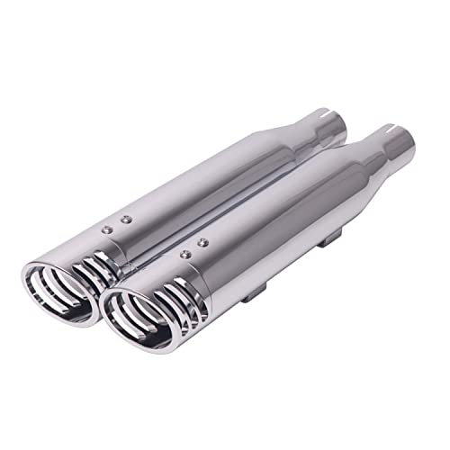 SHARKROAD 3.0 Exhaust Slip-on Pipes for Harley 2014-UP Sportster Muffler, Amazing Powerful Sound for Sportster Exhaust Muffler, Such as Iron 883 Exhaust, Sportster 1200 Exhaust Enhancing