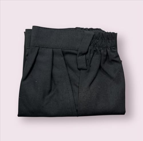 Image of School Uniform Black Trousers for Boys and Girls, Formal Regular-Fit School Pants, Comfortable, Durable Fabric for Daily School Wear. 3-4 Years