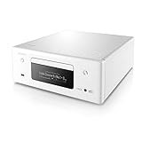 Denon Sistema Compacto RCD-N11DAB, Amplificador HiFi, Reproductor de CD, Radio por Internet, Streaming de música, HEOS Multiroom, Bluetooth, WLAN, AirPlay 2, Blanco