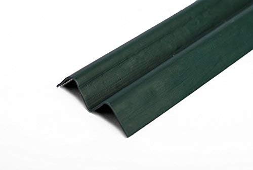 Proudly Made in The USA! - Ridged Slat Single Wall Bottom Locking Slat Depot Privacy Slat for 3', 4', 5', 6', 7' and 8' Chain Link Fence (3ft, Green)