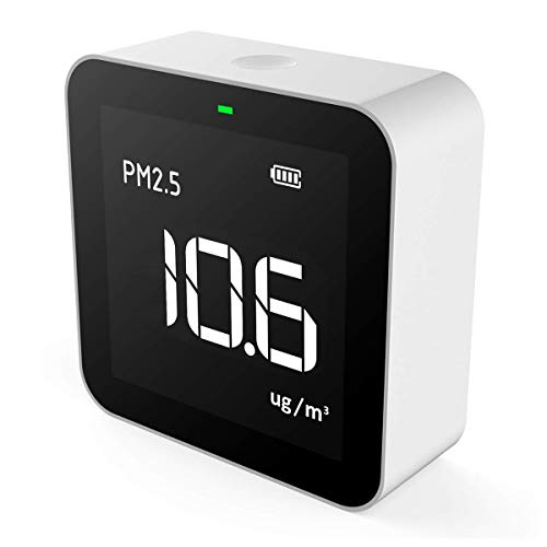 Temtop P10 Luchtkwaliteitsmonitor voor PM2.5 AQI Professionele elektrochemische sensor detector real-time weergave accu