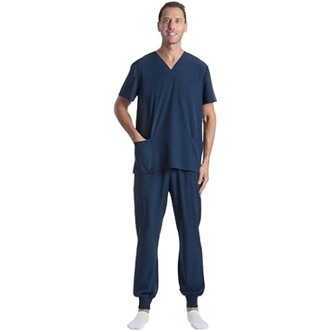 Just Love Men's V-Neck Scrub Set 7070 Cover