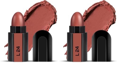 Image of RENEE Fab 5 Refill Bullet Matte Lipstick, L 24 Caramel Crumb 1.5gm (Pack of 2)