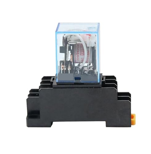 Relais de puissance LY2NJ 380V DPDT 8 broches avec base de prise pour circuit électrique