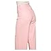 LOVER BRAND FASHION Women's High - Waisted Super Stretch Faux Leather Wide - Leg Pants Multiple Colors for Trendy Looks (US, Alpha, Medium, Regular, Regular, Light Pink)