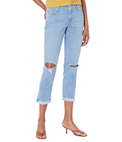 Paige Women's Brigitte Mid Rise Boyfriend Jeans, Ratatouille Destructed, 30
