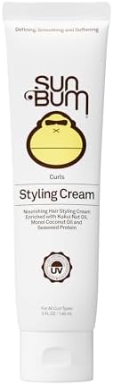 Sun Bum Curls Stylying Cream, Moisturizing for Wavy and Curly Hair - 5 oz