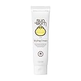 Sun Bum Curls and Waves Styling Cream - Lightweight Formula for Wavy and Curly Hair - Nourishing Kukui Nut and Coconut Oil - Frizz Free finish - Vegan and Cruelty Free - 5 oz