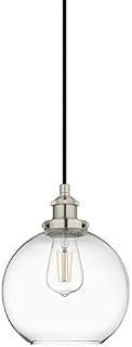Primo Industrial Kitchen Pendant Lighting | Brushed Nickel Hanging Light Fixture LL-P429-BN