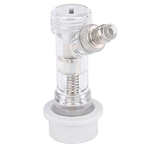 Fdit Keg Disconnect, Transparente Ball Lock Keg Kugelverriegelung Keg Disconnect mit internem Rückschlagventil Beer Keg Connector Zubehr