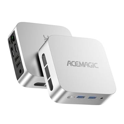 ACEMAGICIAN V1 Mini PC Ιntel Alder Lake-N97 hasta 3 6 GHz 16GB DDR4 256GB M.2 2280 SSD Mini Ordenador De Sobremesa Doble Ethernet 4K UHD para Negocios Oficina en Casa
