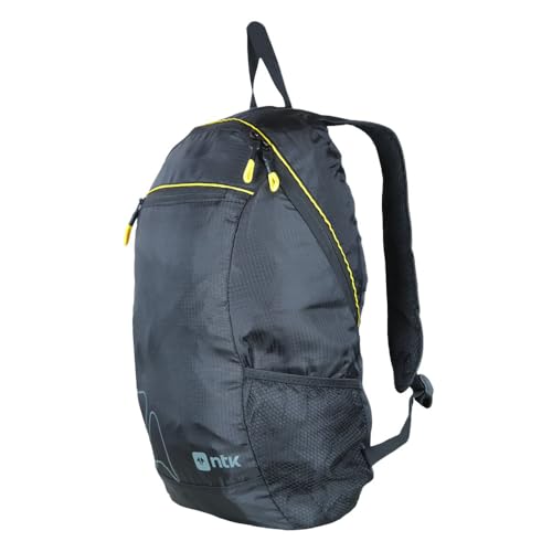 NTK, Mochila Dobrável Pocky em Poliéster 420D, Preto