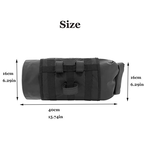 Bicycle Handlebar Bag Waterproof Outdoor Bicycle Handlebar Bag Bicycle Front Frame Storage Bag Bicycle Front Handlebar Bag Road Mtb Bicycle Accessory Bag 6L Black #TOP3