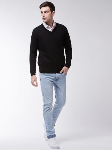 Image of Pivl Men's Winter V Neck Solid Sweaters ||Winterwear||