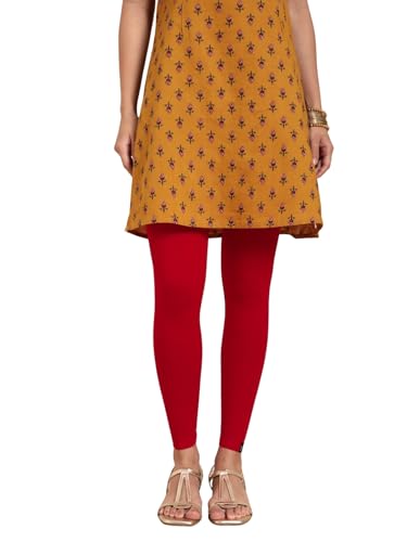 Image of TWIN BIRDS Women Viscose Ankle Leggings | Stretchable Kurti Wear Bottom