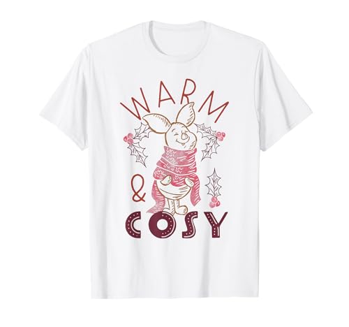 T-shirt Disney Winnie chaud de Noël Porcinet pour soirées d'hiver
