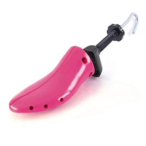 CuteHome Ladies Shoe Stretcher (Single), Expands Length and Width of Tight Footwear, UK Size 4-8(Lady, Medium, Red)