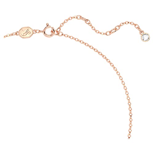 SWAROVSKI Volta Necklace, Earrings, and Bracelets Jewelry Collection, Bow-Inspired Pink and Clear Crystals with Rose-Gold Tone Finish3