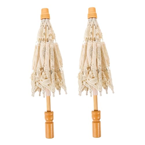 Parasol dentelle mariage lot de 2 pour accessoire photo romantique et souvenir de cérémonie