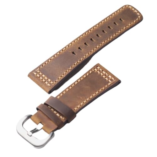 Bracelet de montre rétro en cuir vintage fait main pour un look baroudeur chic au quotidien