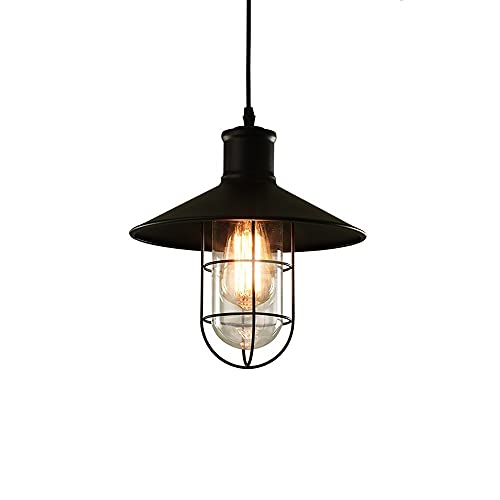 Luminaire rétro entrepôt en fer forgé rigoureusement travaillé