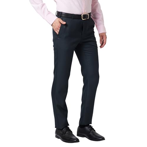 Image of Raymond Men's Slim Fit Self Design Trouser
