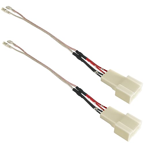 Image of Car Dash Tweeter Speaker Wiring Harness Replacement for Toyota Corolla /Camry 2012-2020, RAV4 2015-2019, Subaru Forester /Impreza 2012-2020 Speaker Wire Adapter Connector Plug, 2PCS