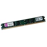 Kingstons P/N KVR800D2N5K2/2G Arbeitsspeicher, 2 GB, DDR2 PC2-6400U, 800 MHz, doppelseitig, DIMM, Low Profil, 1,8 V, CL6, 12 Monate Garantie