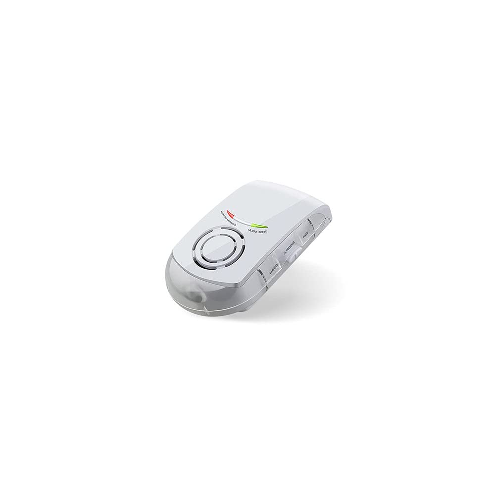 Flortis Pest Control 360°. Disabituante ultrasuoni e/o onde elettromagnetiche per casa e spazi interni. Contro zanzare, topi, mosche, scarafaggi, ragni. Repellente anti insetti. Ampie superfici 200mq.