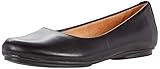 Naturalizer womens Maxwell Ballet Flat, Black Leather, 8 Wide US