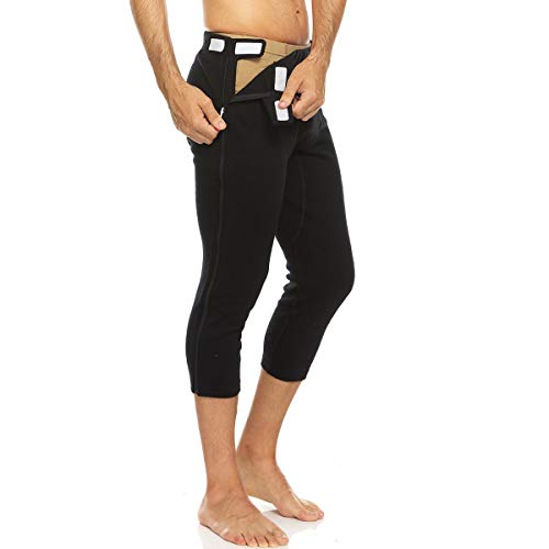 100% Merino Wool Zip Off Base Layer 3/4 Bottoms - Mens Expedition Weight Thermal Underwear4