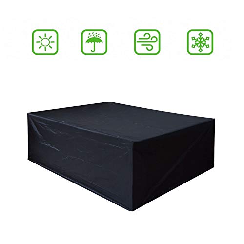 Dellcciu Abdeckung Schutzhülle Abdeckplane Abdeckhaube für Gartenmöbel (270 *180 *89) Cover