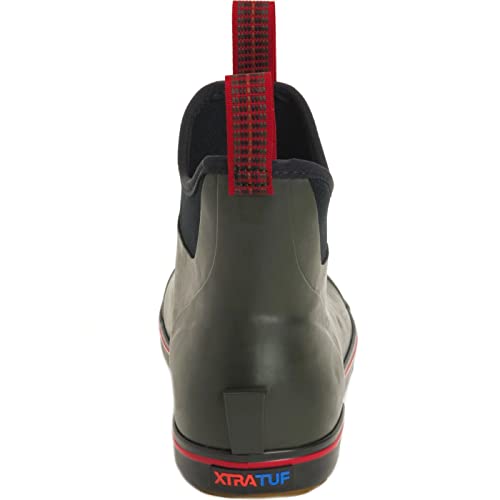 Image of XTRATUF 6 inch Men's Ankle Deck Boot - Lightweight, 100% Waterproof Rubber Footwear - Non-Marking, Slip-Resistant Outsole - Moisture-Wicking Liner