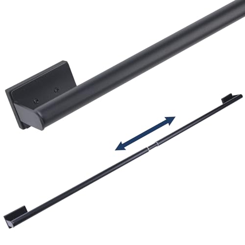 16.6-42.9 Inches Adjustable Magnetic Curtain Rod for Metal Door, 2 Sizes in 1 Extend from...