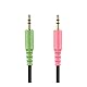 Hama PC Headset, Over Ear Kopfhörer mit Mikrofon (Headset mit Lautstärkenregler und verstellbarem Mikrofonarm, für Videokonferenzen, Homeoffice, Callcenter, eLearning, 2 Klinkenstecker 3,5mm) schwarz