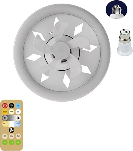 FAFOUR Lampada a ventola a LED con rotazione a 360...