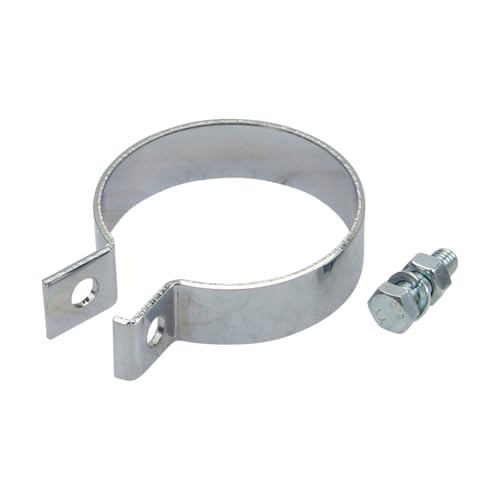 Collier d'échappement 65 mm chromé compatible avec Puch Kreidler Hercules Zündapp Mofa Moped Mokick