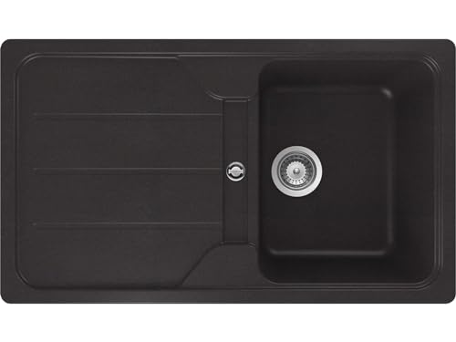 SCHOCK Küchenspüle Formhaus D-100 Nero 86x50 cm - CRISTALITE® Schwarz...