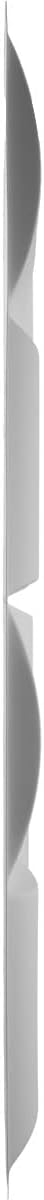 White Textured PVC 3D Wall Panels, 19 5/8" x 19 5/8", 10-Pack